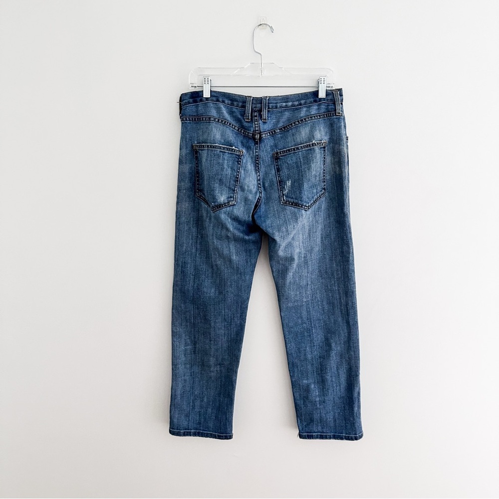 Current/Elliott Blue Patchwork Boyfriend Jeans - image 6